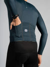 Tricota Hombre Epic Manga Larga Graphite Blue BIORACER